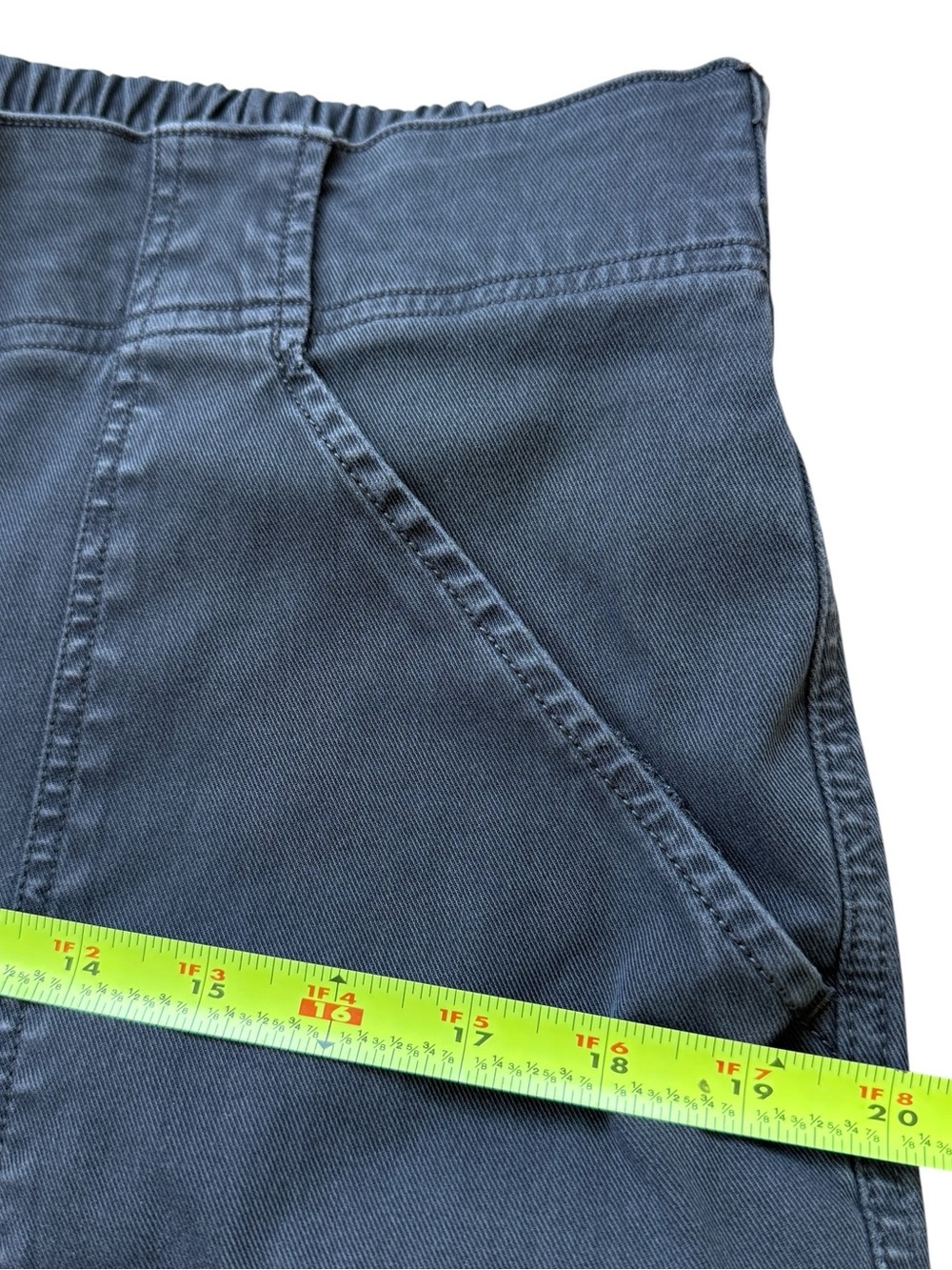 SPANX Plus Size Stretch Twill Utility Jogger Pants Gray Tapered Cargo 1X Travel - Picture 10 of 16